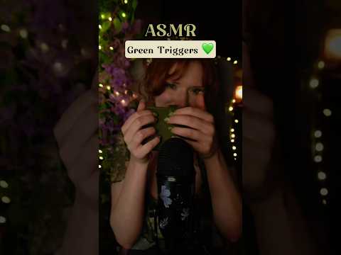 Full ASMR 👆Green triggers Tapping Slime 😴💚