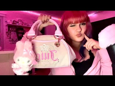 ASMR what’s in my bag (tapping, scratching, +rambling) 𐙚 ‧₊˚ ⋅