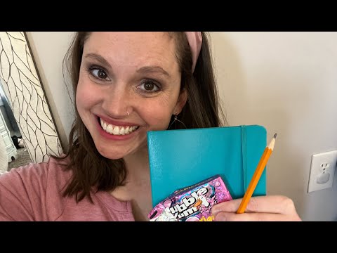 ASMR - Whisper Grocery List - Gum Chewing