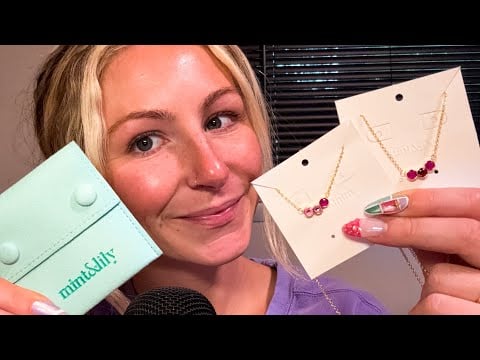 ASMR Whisper Ramble 💜✨ Mint & Lily Jewelry Show & Tell + Cozy Chat