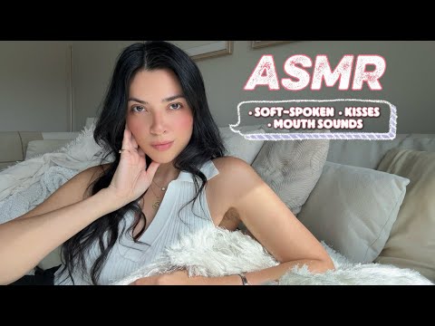 asmr | for deep sleep & relaxation | soft-spoken | kisses + mouth sounds