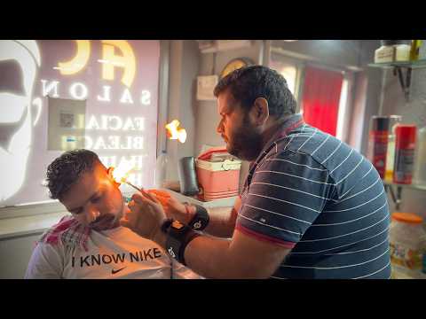 Shamboo Barber INSANE Fire🔥 Massage Therapy  | For Deep & Sleep Fast RELAXATION | ASMR Gautam
