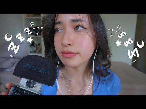 asmr lazy day IV 🤍- FAST inaudible whispers, made up language, skadik..!