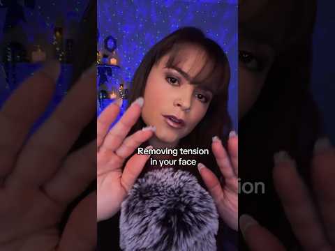 Removing tension in your face #asmr #relax #stressrelief #asmrsounds