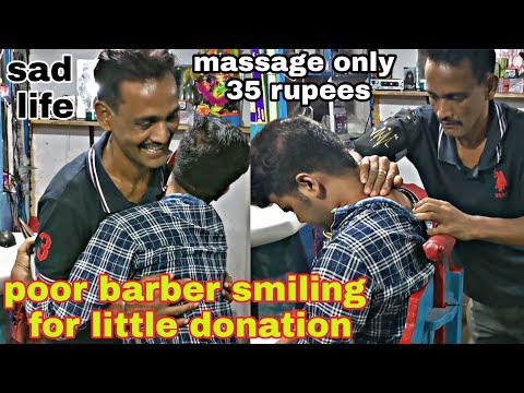 Super relaxing Head & body massage with neck cracking | indian barber asmr