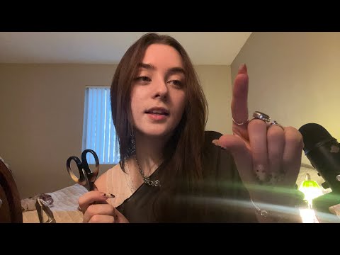 ASMR Negative energy plucking and cord cutting✨🌕