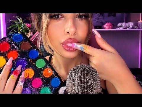 🎨 SPIT PAINTING ASMR 💦🤤 | Aşırı Tetikleyici Boyama ve Ağız Sesleri | Türkçe ASMR 
