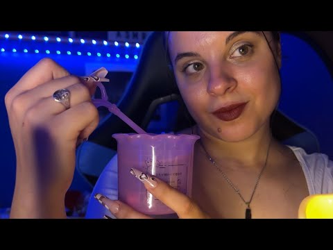 ASMR toco tu carita muy cerca de ti (muchos mouth sounds y 100% sensibilidad) ♡