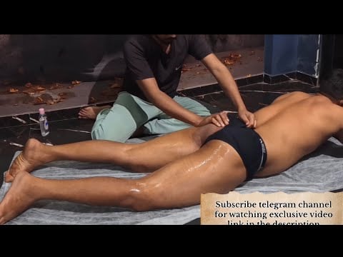 Asmr glute Massage for Muscular male after leg workouts | #shorts #asmr# massage 