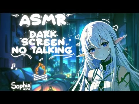 ASMR Perfect Relaxing Sounds for a Peaceful Sleep (No Talking and Dark Screen)