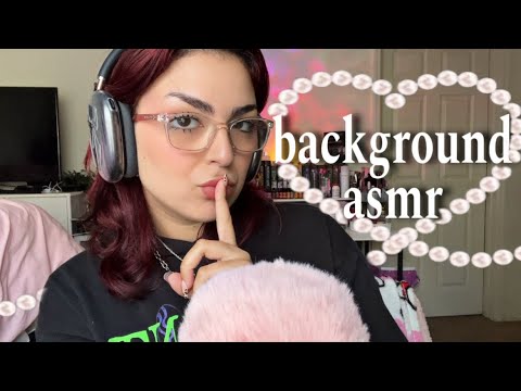 1 hr+ background ASMR for studying, gaming, sleeping, etc. 💞 (no talking, looped)