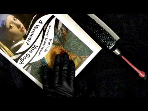 LATEX｡o○♡ Glovely hands CUTTING ｡ﾟ･ paper＃book ･ﾟ｡ KNIFE [[ASMR]]
