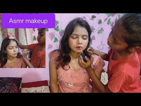 Asmr Bharti is doing my makeup..💄| Relaxing makeup (better than before)..💆‍♀️😴💤