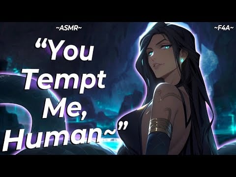 Curious Naga Wraps Herself Around You~ 🐍| Sparks Fly | Tension & Bite | ASMR Roleplay | F4A