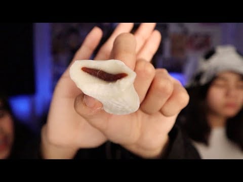 ASMR eating mochi