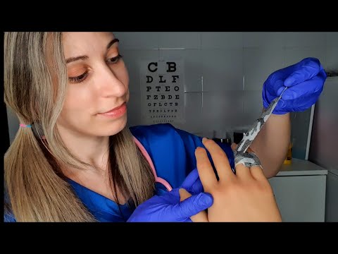 Clínica ASMR  | Lesión de DEDOS REALISTA  | Vendaje Roleplay | SusurrosdelSurr