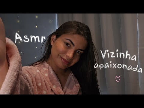 ASMR ROLEPLAY Sua Vizinha Apaixonada te faz companhia até você dormir 💤💜 (Voz suave)