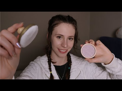 ASMR Doing Your Wooden Makeup | Relaxing Personal Attention