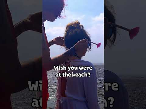 Light touch ASMR beach massage #asmrmassage #asmr #asmrsounds #realpersonasmr #relaxation #shorts