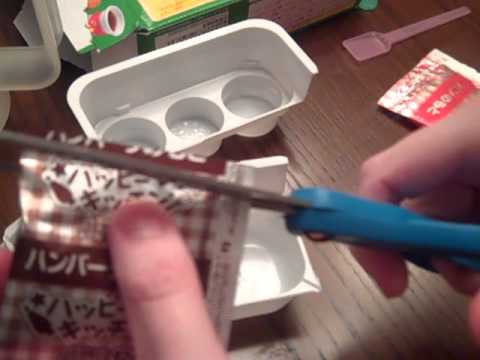 Kracie Happy Kitchen Hamburger and French Fries (ASMR)