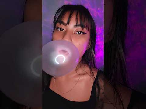 Asmr Gum Chewing Blowing Big Bubbles #gum #shortsvideo #shortsfeed #asmr #shorts #relax