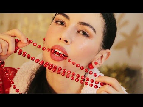 ASMR Chili Lips & Tingly Things 💋 Kisses / Close Up Whisper / Mouth Sounds & Red Triggers