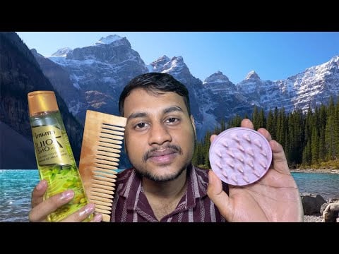 ASMR Let Me Melt Your Stress Head & Face Massage by the River for Deep Sleep 😴