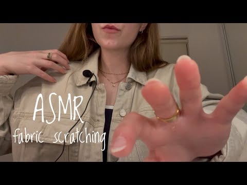ASMR relaxing whispering and fabric scratching 