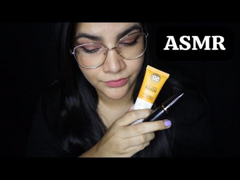 ASMR masticando chicle mientras me MAQUILLO 💄