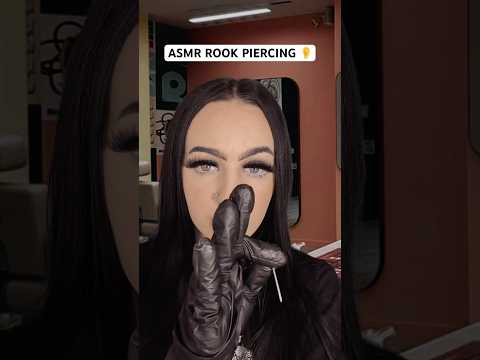 [ASMR] Quick Rook Piercing | Crunch Sound #shorts