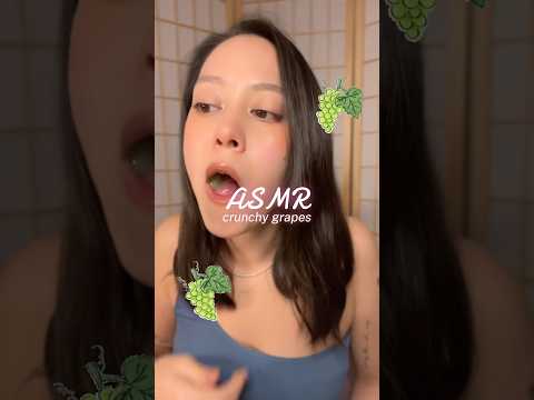 ASMR the crunchiest grapes ever 🍇✨