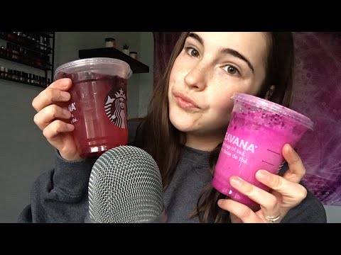 ASMR| I try weird Starbucks drinks !?!?!?