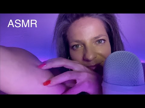 ASMR | Skin Scratching + Hand Movements + Mouth Sounds