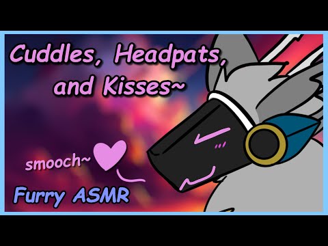 [Furry ASMR] [M4M] Protogen Roommate Kisses and Cuddles You~~