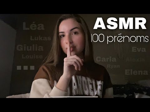 ASMR | 100 prénoms pour bien dormir ! 🤩 ( bruit de bouche + visuel )