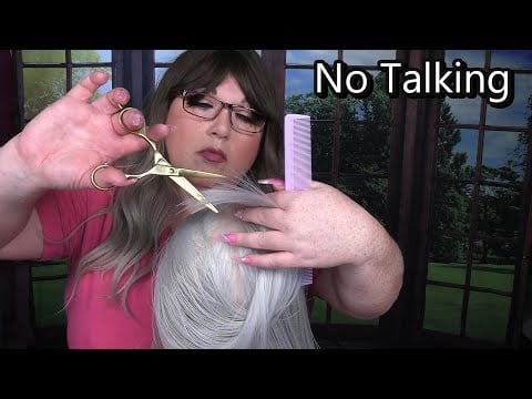ASMR Hair Salon Roleplay (NO TALKING) (Wet Haircut, Razor Cut, Spray Sounds)