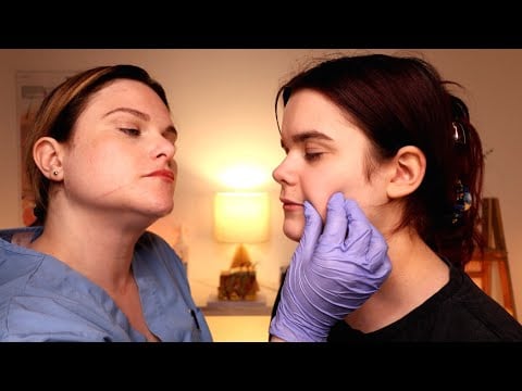 ASMR Real Person Skin Assessment | Doctor Face Exam