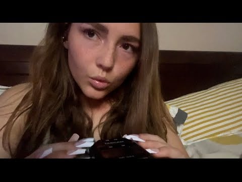 Asmr Tascam Ear Mic Tapping w Mouthsounds & Whispers