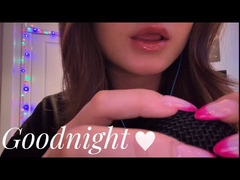 ASMR Shhh… 🤍 Goodnight Kisses, Mouth Sounds & Gentle Whispers