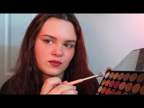 Doing Your Makeup For The Fall Festival | ASMR 🍂🍁 Layered Sounds