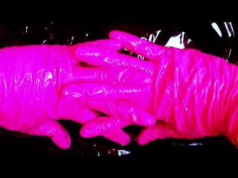 LATEX GLOVES🤚   SLIPPERY  & SOAPY  [[ ASMR ]]
