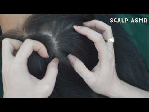 ASMR Hair Sound With Head Scratching And Hair Parting, Hair Combing For Reduce Stress