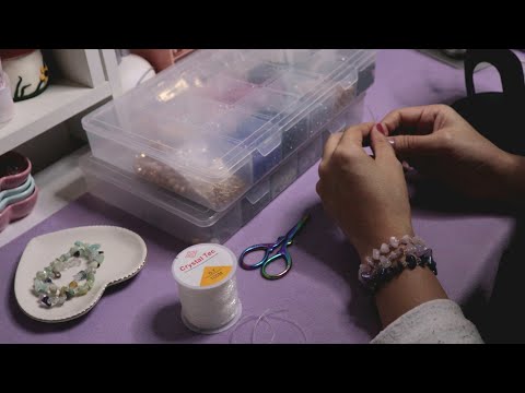 { ASMR } Último Storytime 🇯🇵 + Confecção de Pulseiras 🩵🪡