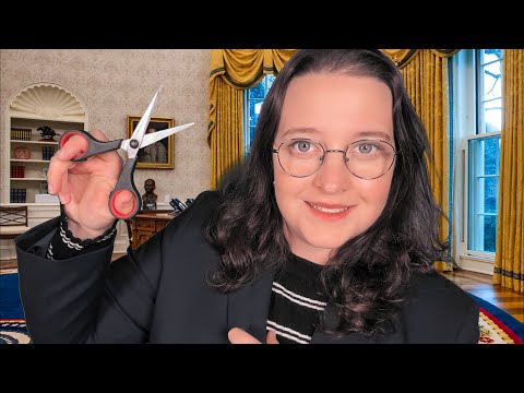 ASMR Du bist frisch gewählter Präsident und ich schneide deine Haare ✂️ (Roleplay)