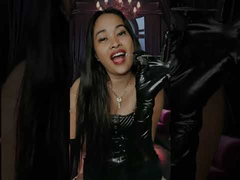 ASMR RP: GIANTESS Shrunk down her date (teaser) #giantessrp #leatherpvcmodel