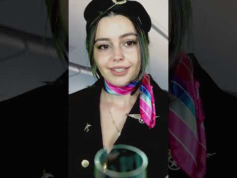 Flight Attendant Pouring Your Drink ASMR Roleplay #tingles #asmrroleplay #personalattention