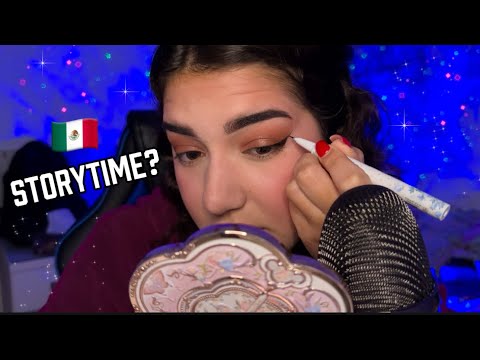 ASMR MAQUÍLLATE CONMIGO mientras te cuento mis chismes 😁