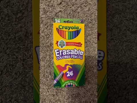 ASMR Tapping On A Crayola Erasable Colored Pencil Box (No Talking) #ASMR #Shorts