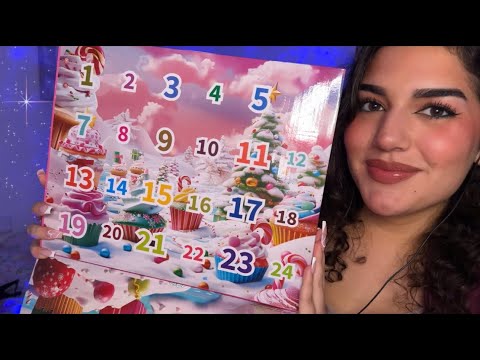 ASMR ABRIENDO UN CALENDARIO DE ADVIENTO DE SLIMES 🙄 ¿me gusta?