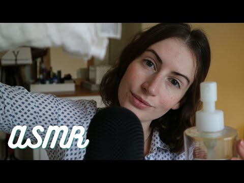 ASMR - PRA DAR SONO - EM PORTUGUÊS - ROLEPLAY LIMPEZA DE PELE SKINCARE | SOLANGE PRATA